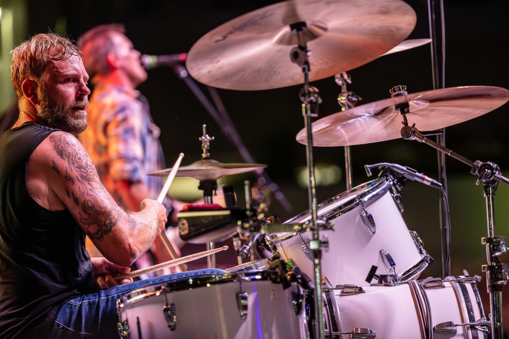 Band performing on stage