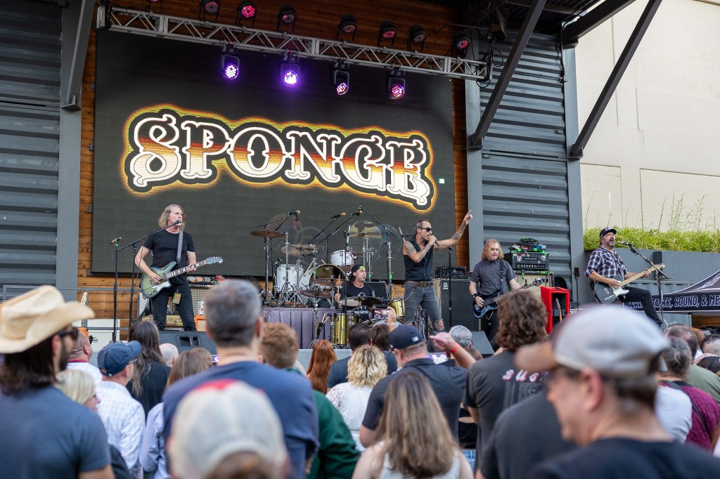 Band performing on stage