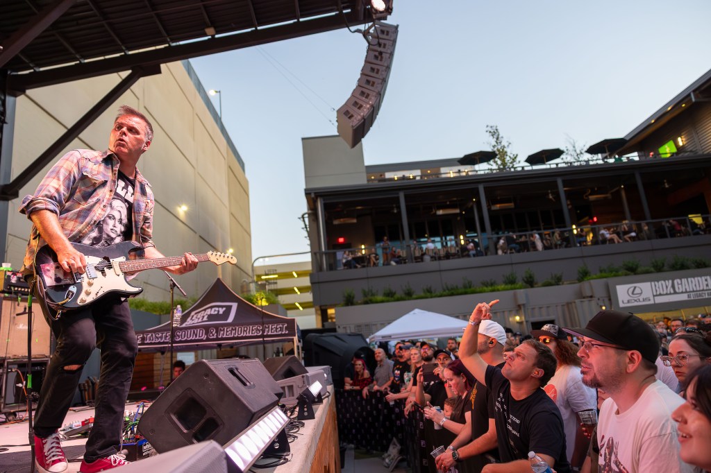 Band performing on stage