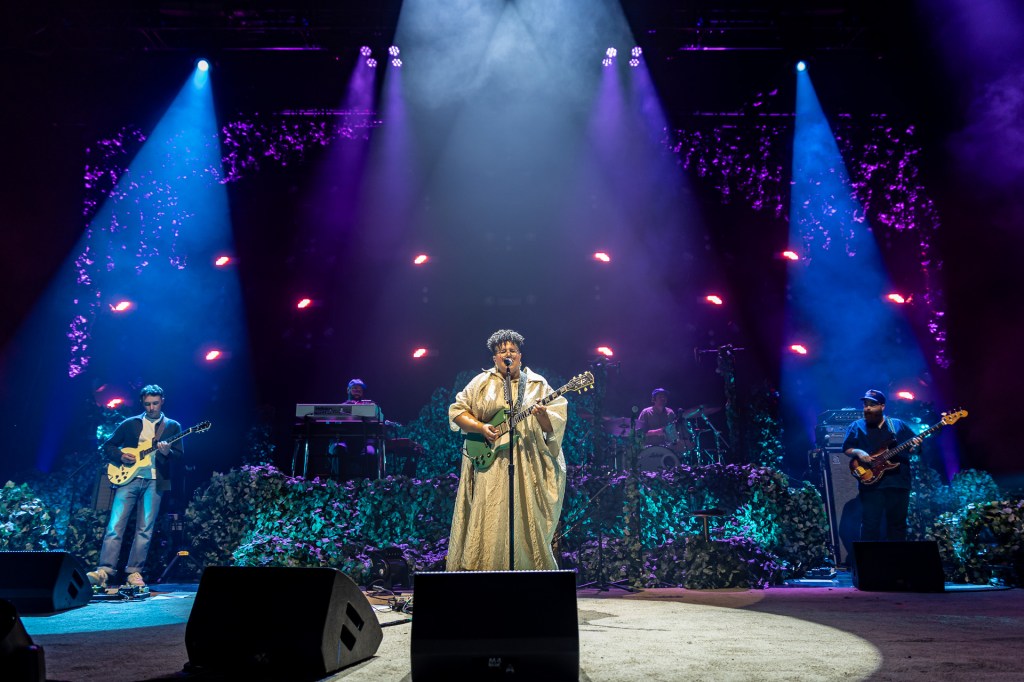 Band performing on stage