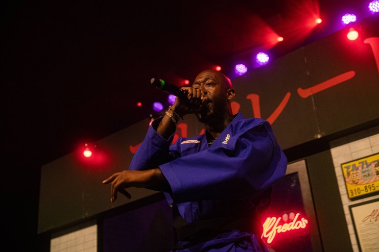 Man performing on stage