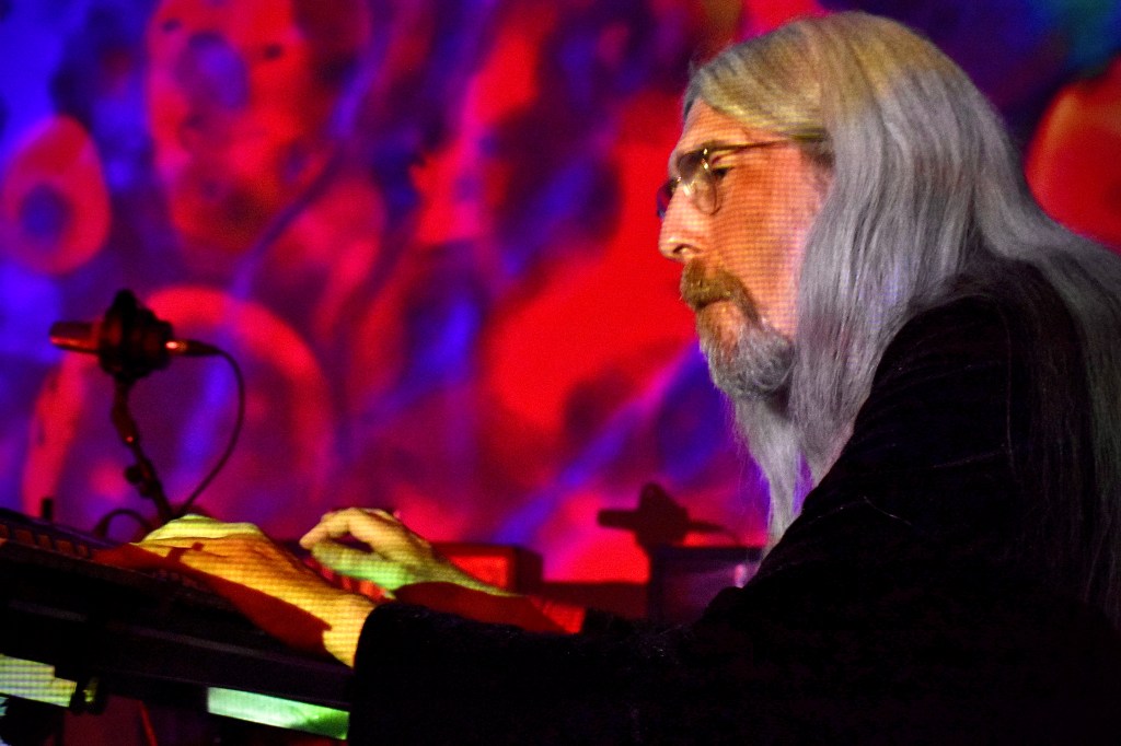 Man playing keyboard