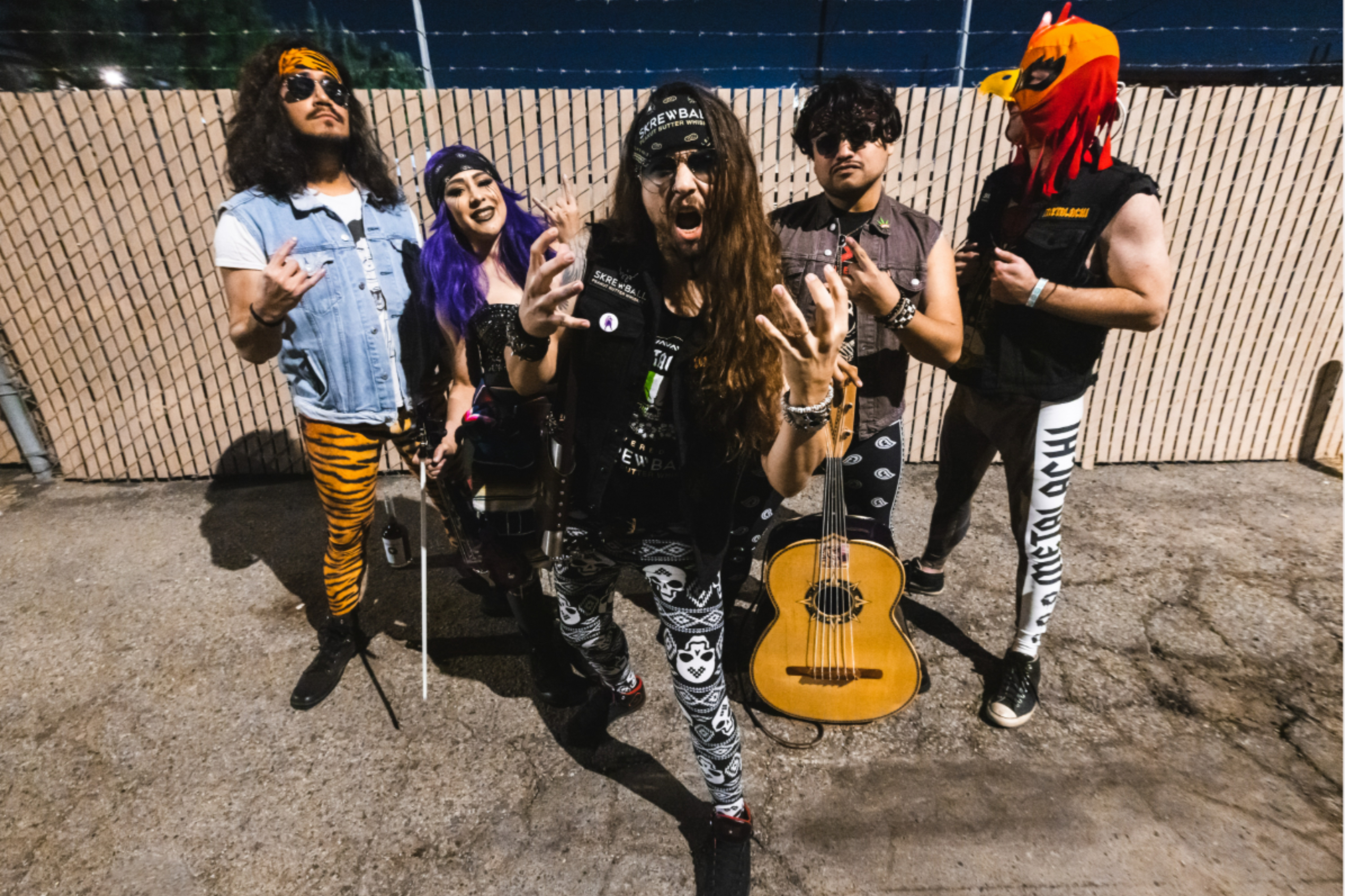 Band posing for a photo