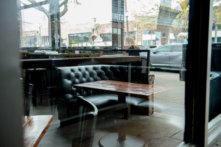 booth at a restaurant in dallas