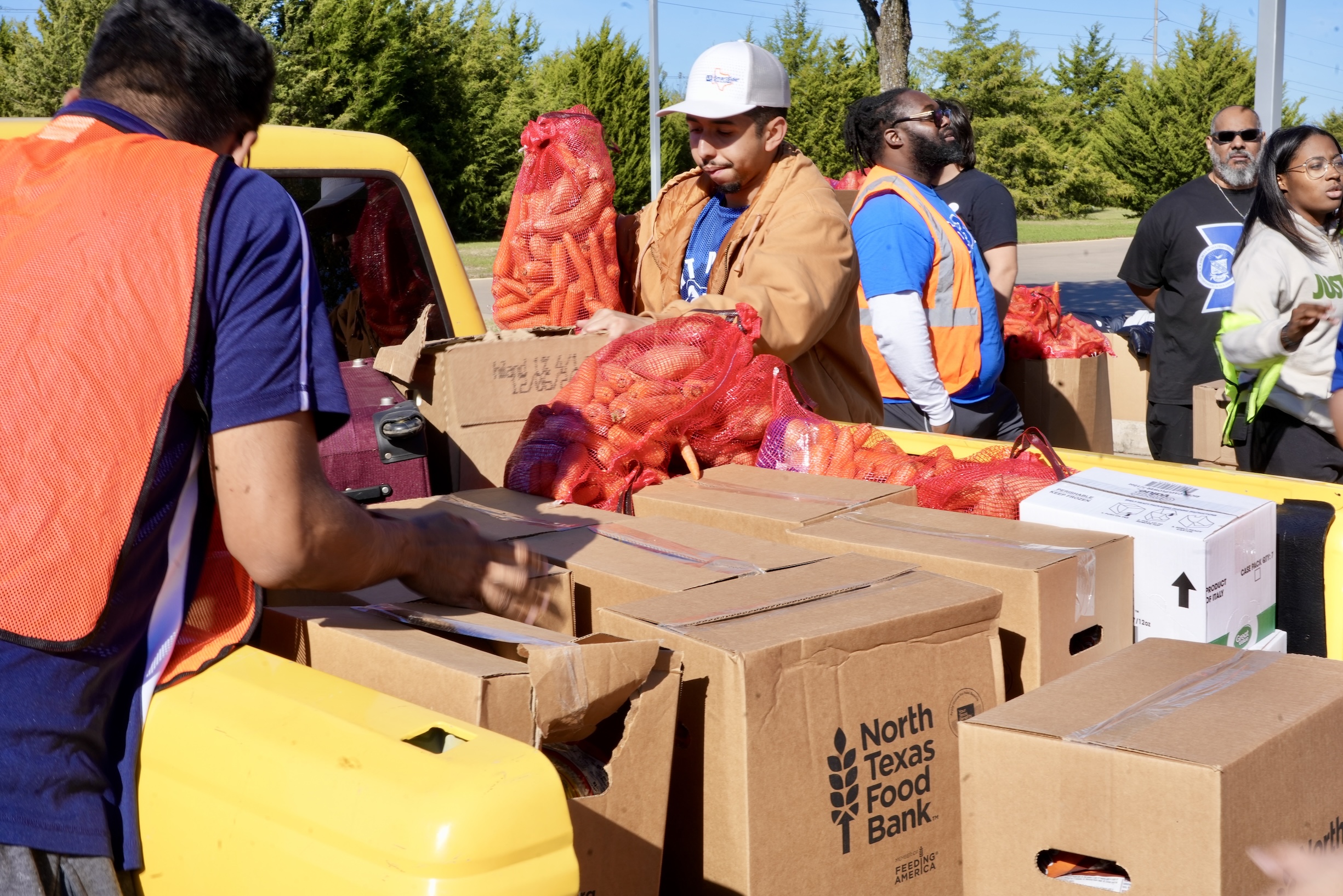 UNT Dallas food distribution with the North Texas Food Bank