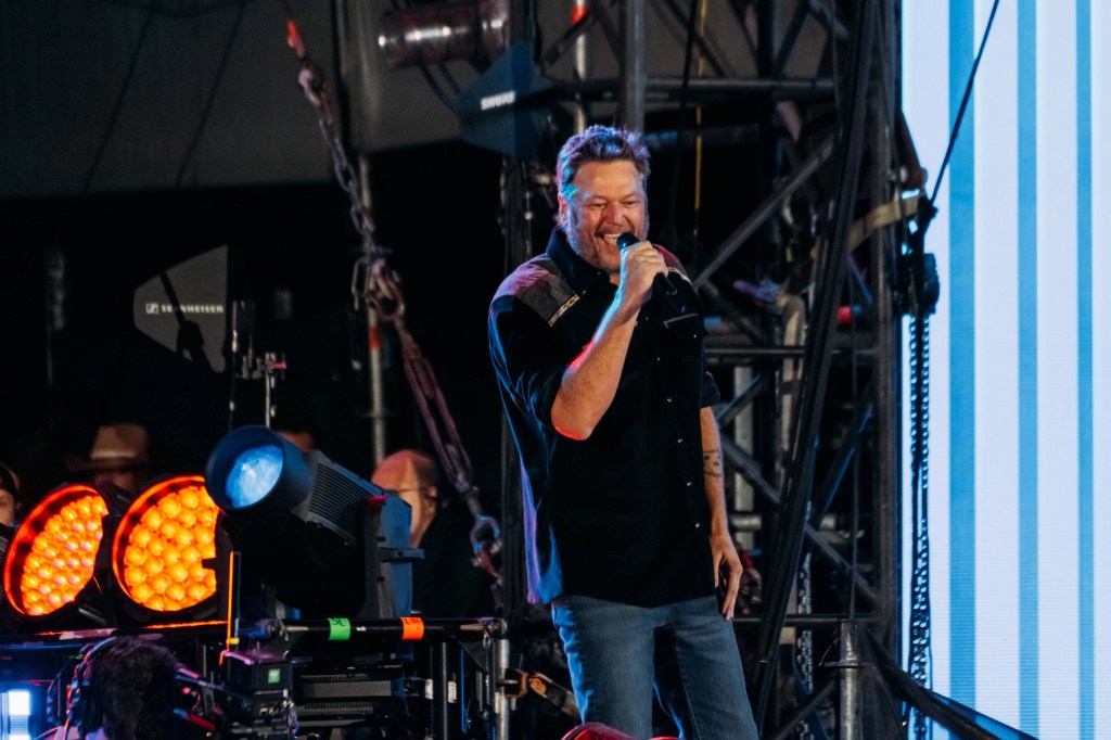 Man singing on stage