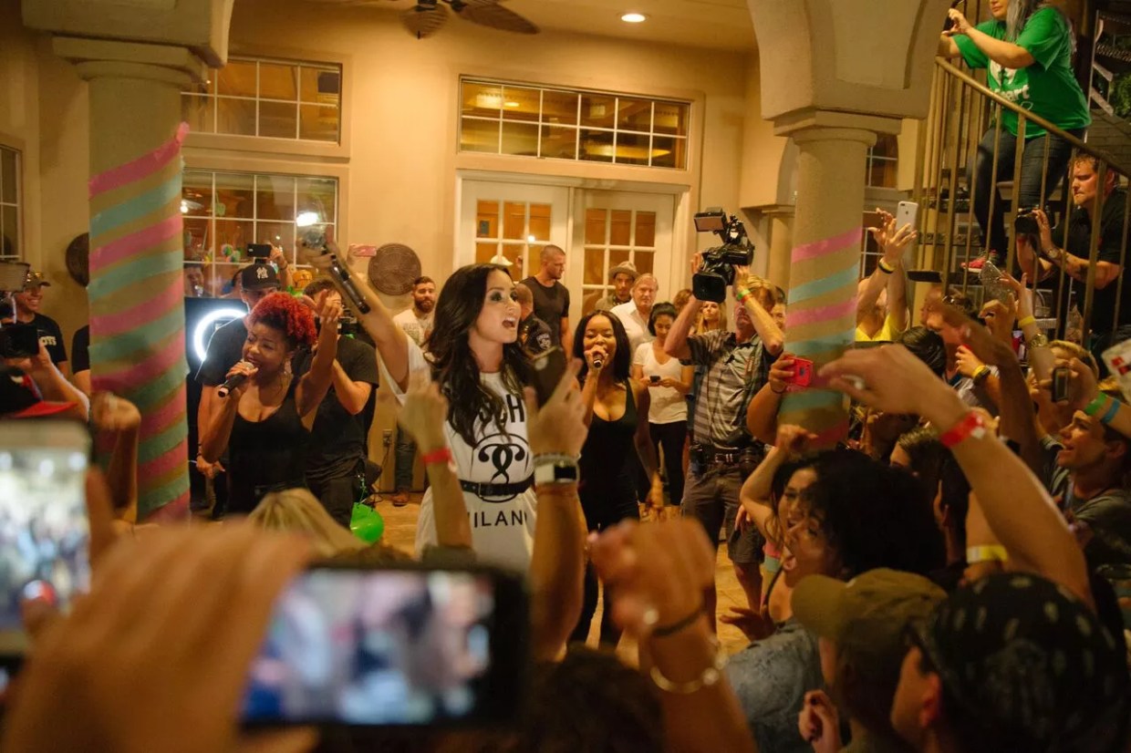 Demi Lovato Entertains a House Full of Teenagers in Southlake