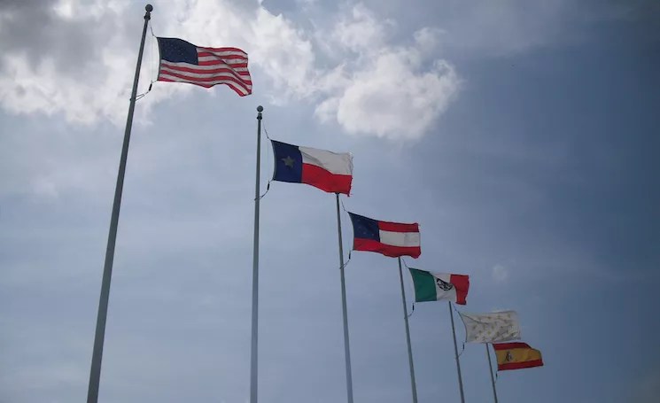 Six Flags Over Texas Lowers One of Its Flags: The First Flag of the Confederacy