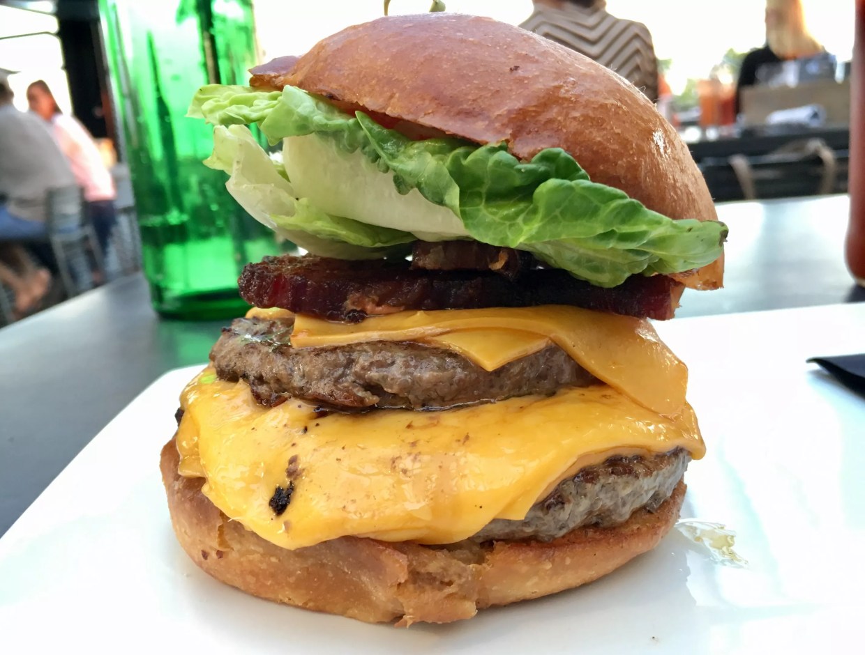 The Double Cheeseburger at Harlowe MXM is Part of a Super Burger Block