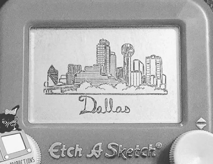 Dallas Artist Samantha Watt Creates Realistic Images with an Etch A Sketch