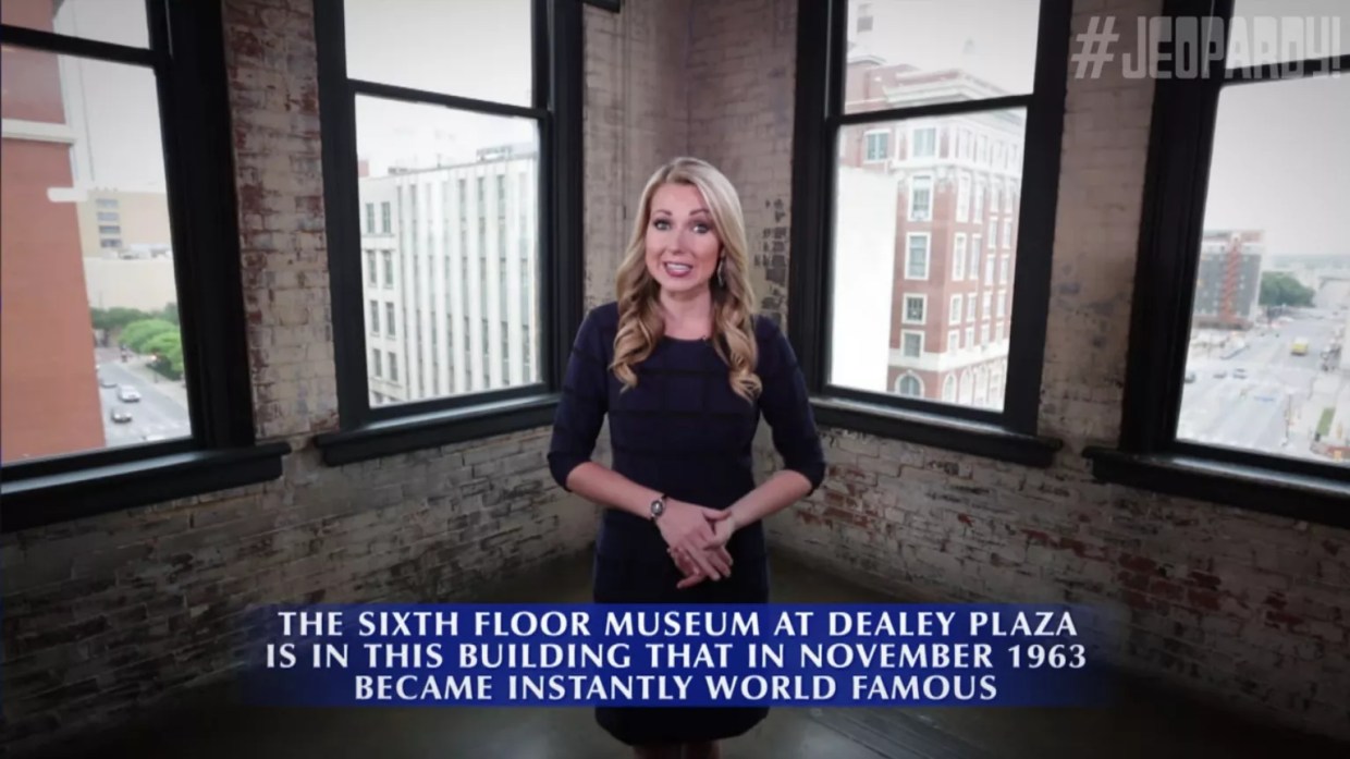 CBS 11’s Madison Adams Reads a Tricky Clue for Contestants on <i>Jeopardy!</i>