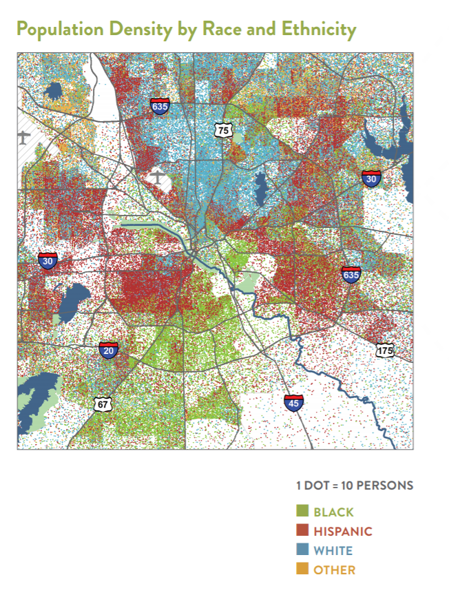 Dallas County Remains Segregated by Race, Income and Education Level, New Study Says