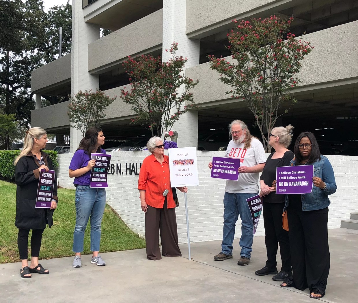 Kavanaugh Protest Draws Six to Ted Cruz’s Dallas Office. Let’s Talk.