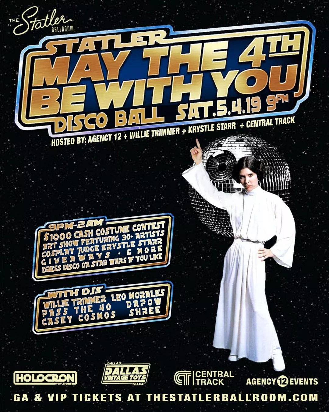 The Statler Ballroom To Host <i>Star Wars</i> Disco Ball on May the Fourth