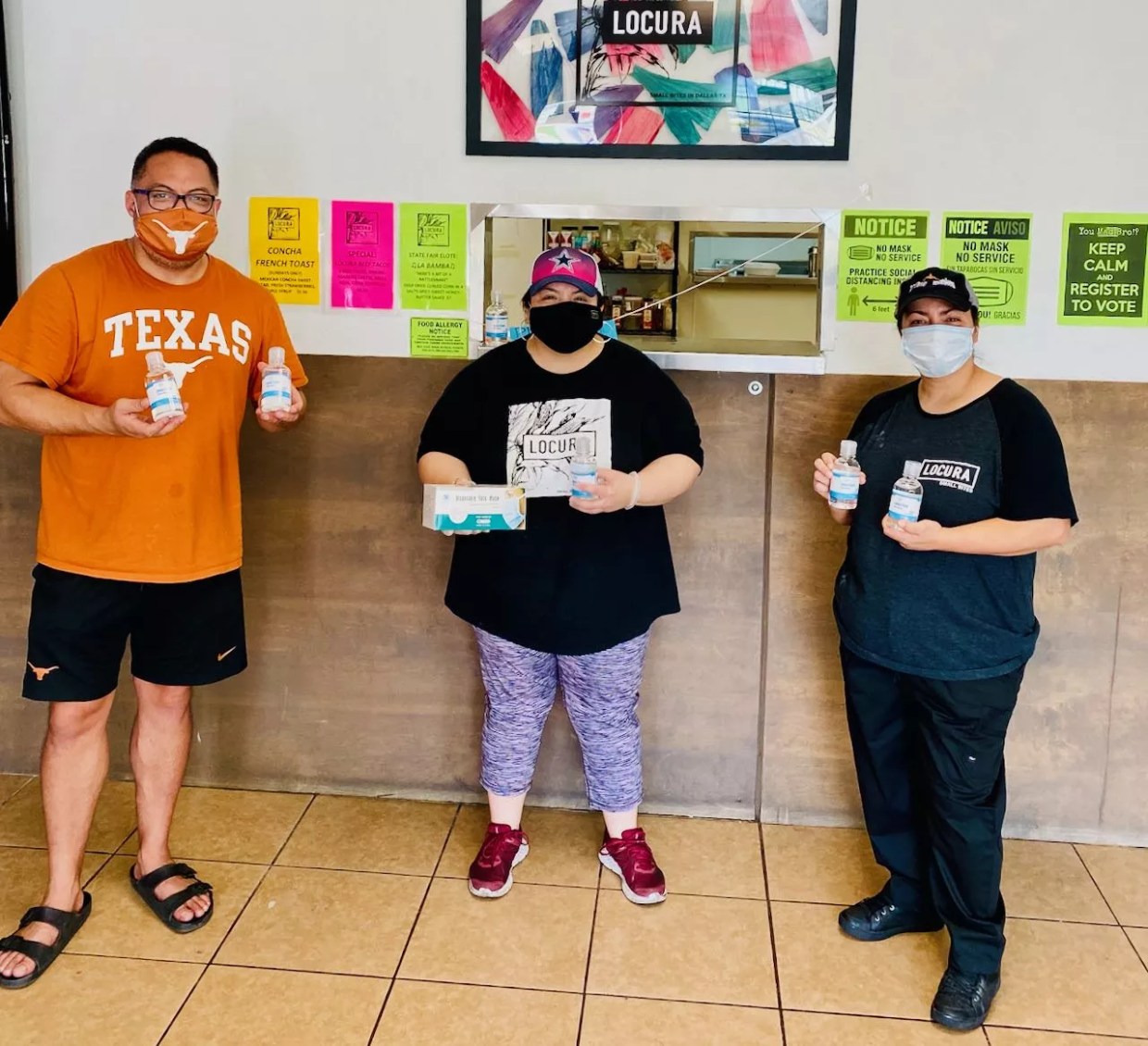 Dallas City Council Members Help Local Restaurants with PPE