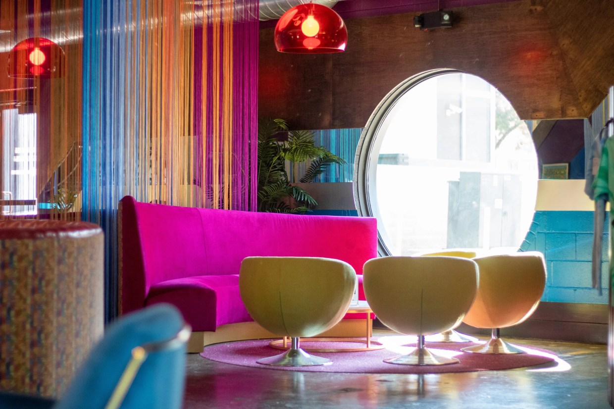 Swinging London and Dreamy Disco Meet at Denton’s Retro Vinyl Lounge