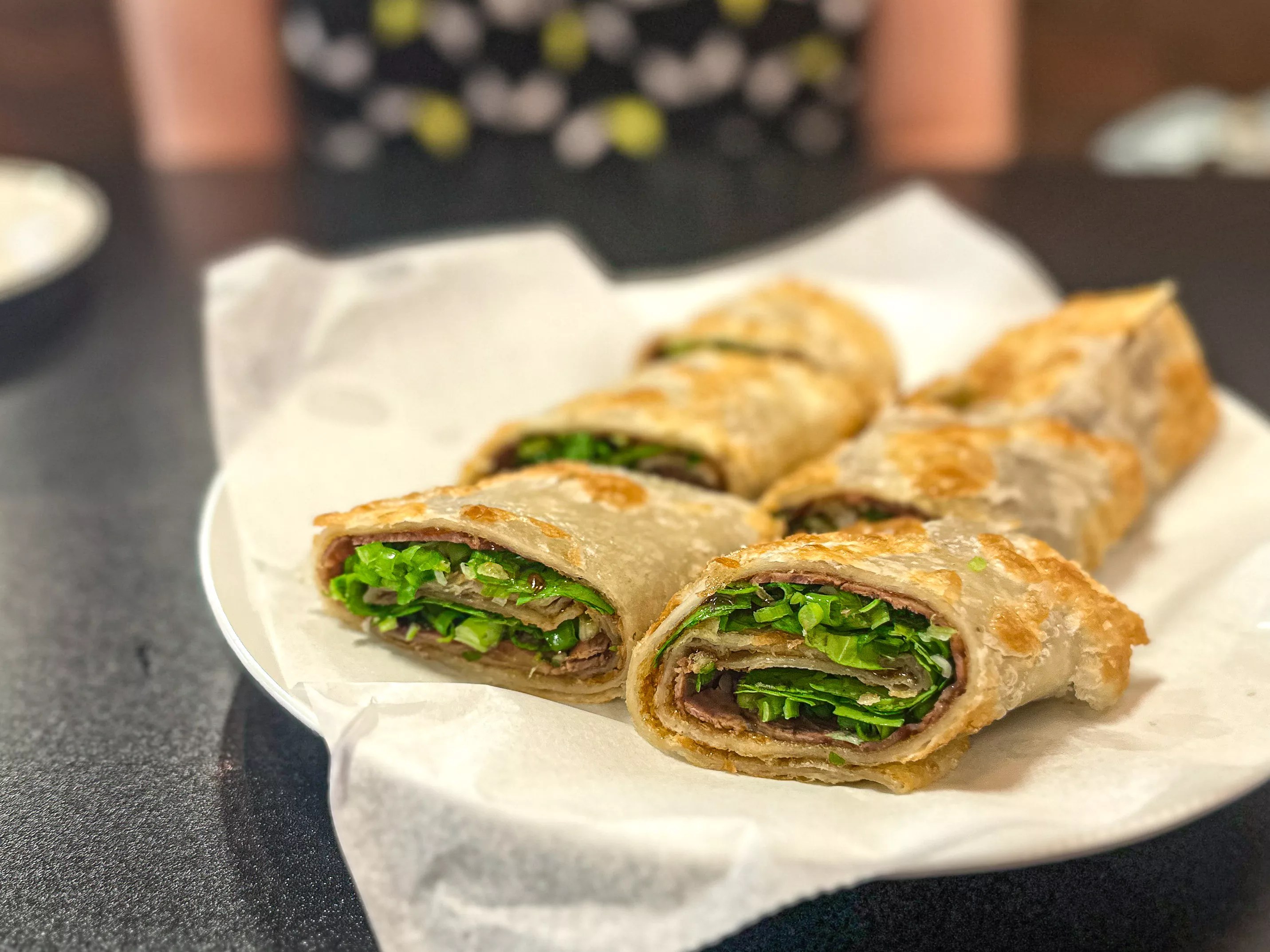 The beef roll pancake from Steam Dumpling