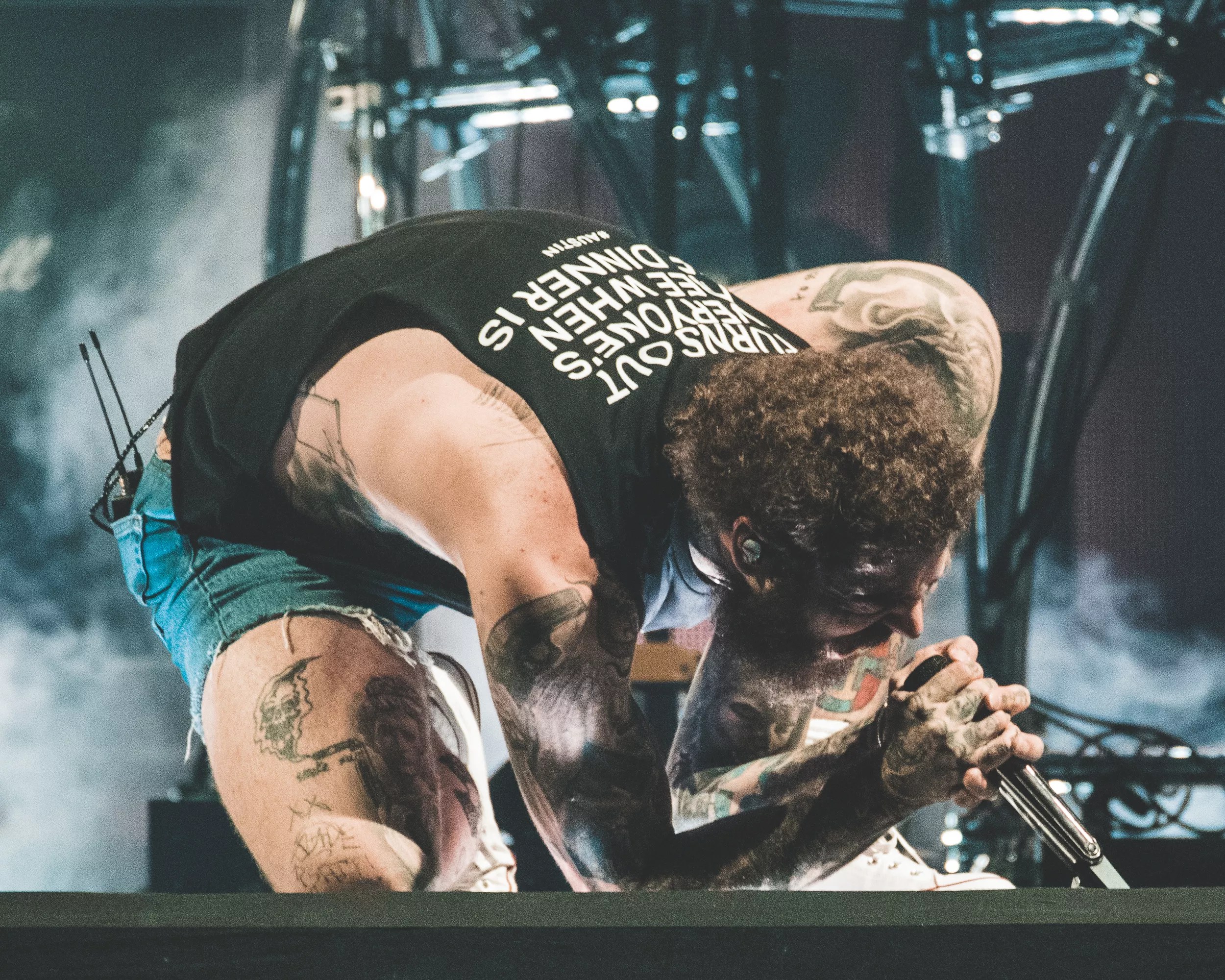 Post Malone at his Dallas concert.