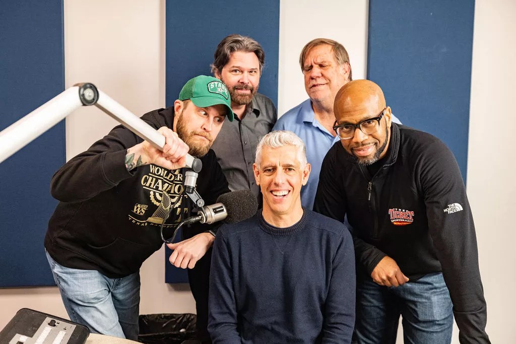 Matt McClearin, Gordon Keith, Craig Miller, George Dunham and Donovan Lewis are some of the voices drawing listeners to Dallas radio titan 1310 The Ticket.