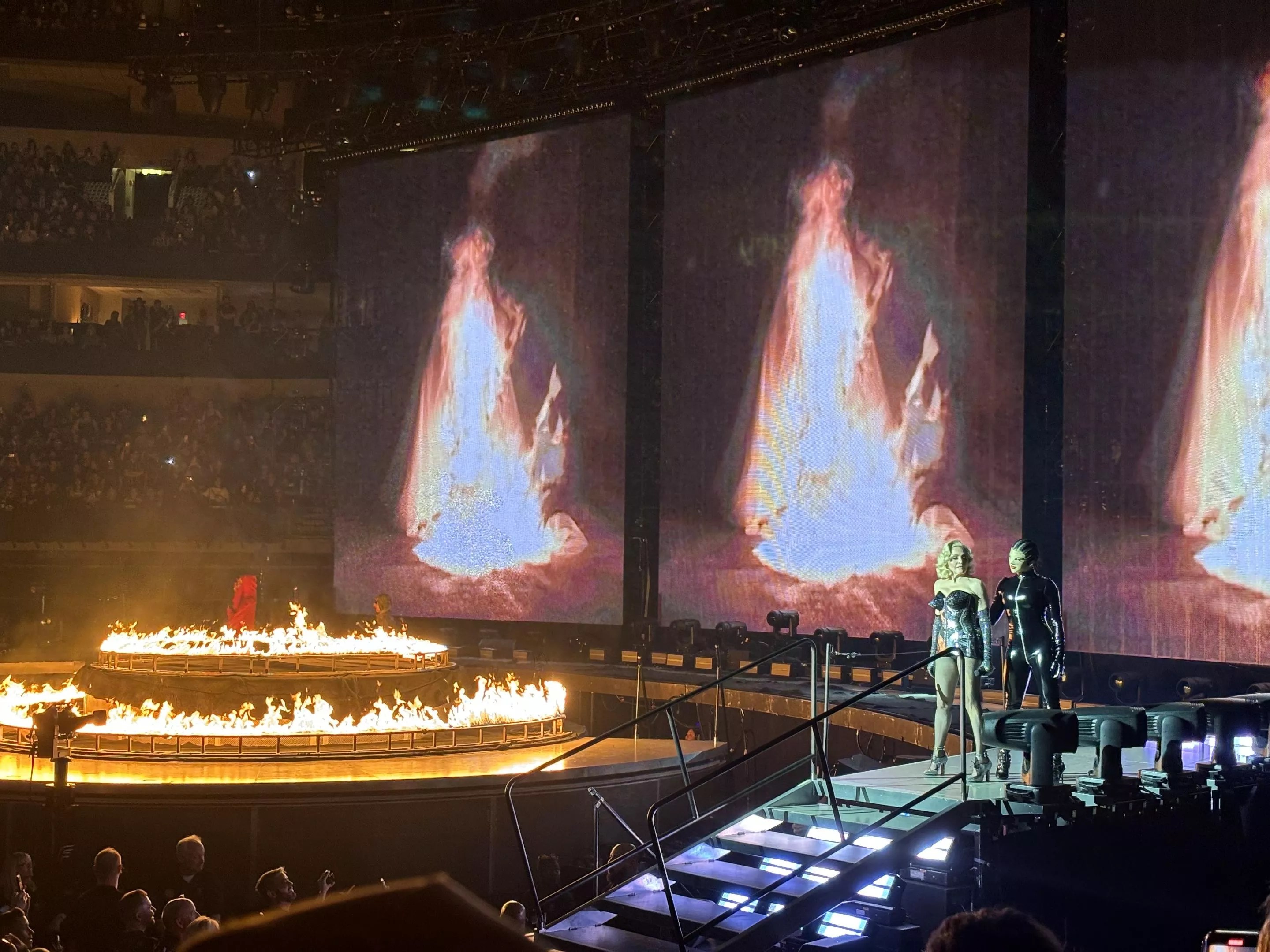 Madonna lit up the stage on Sunday night, at the first of her two Dallas dates for her Celebration tour.