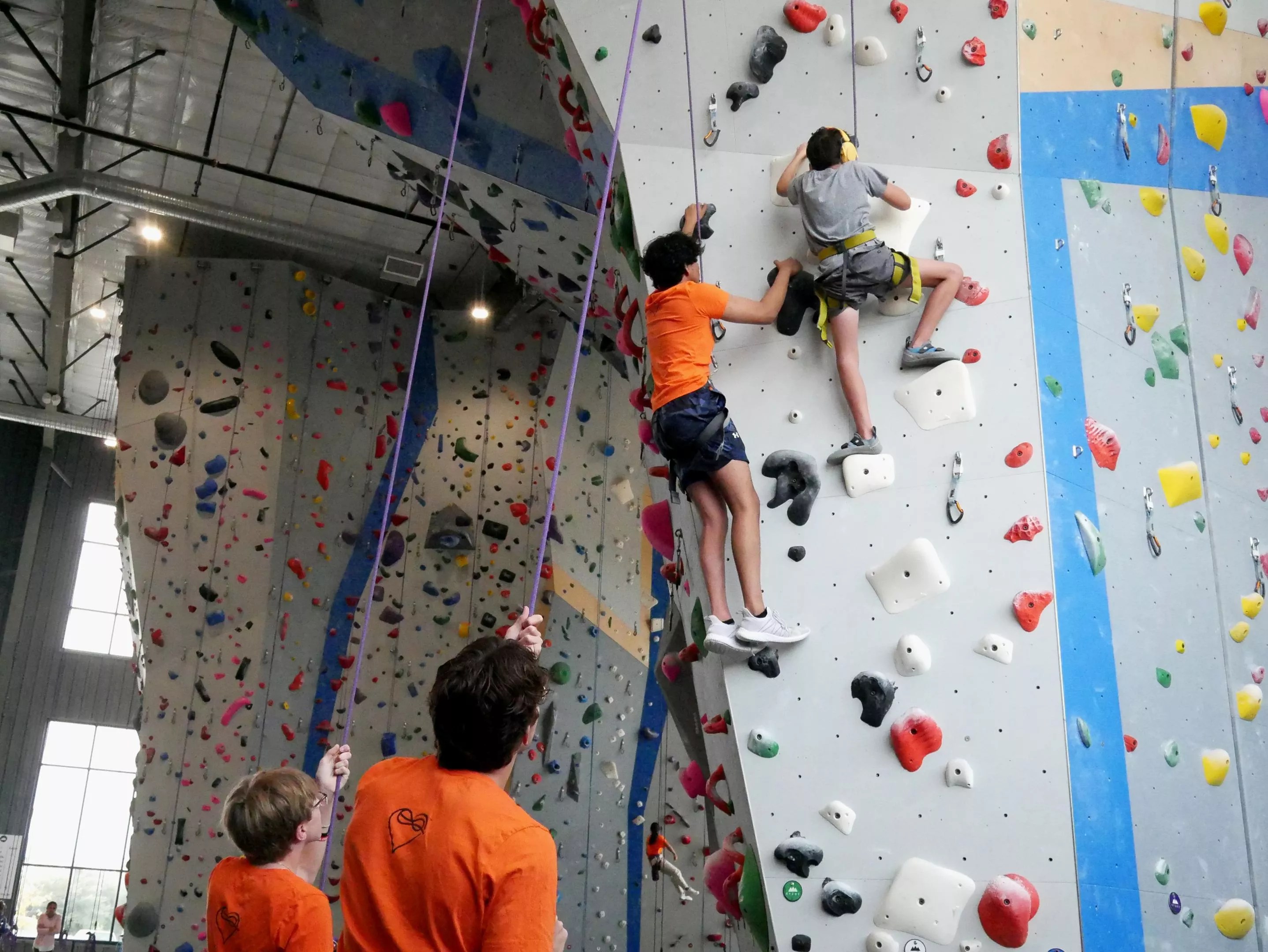 Indoor rock climbing