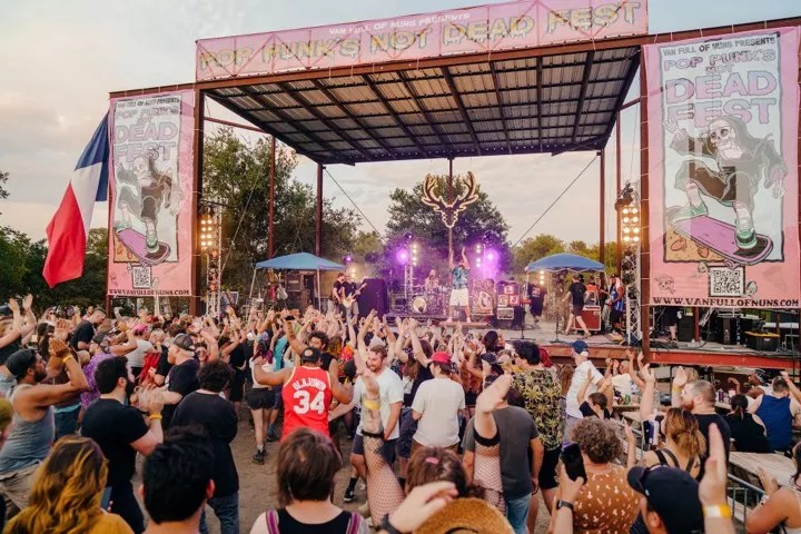 Crowds jam at a previous version of the Pop Punk's Not Dead Fest.