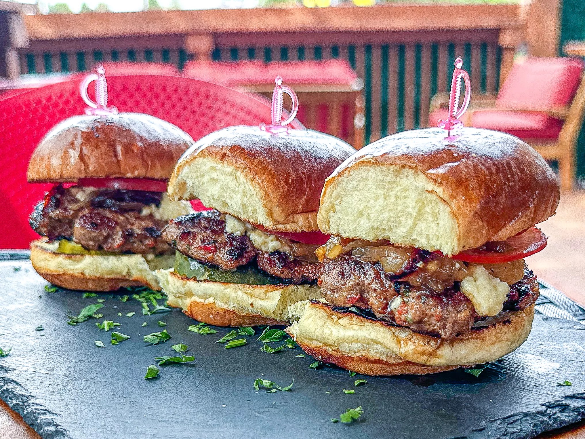 sliders at cafe nubia in far north dallas