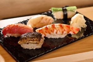 a variety of sushi from Tatsu.
