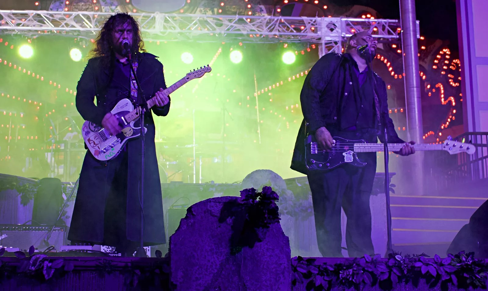 Catacosmic band playing at Six Flags