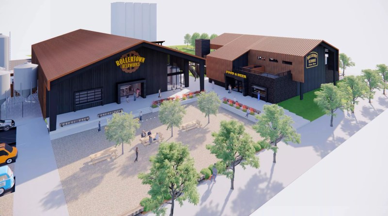 rendering of rollertown beerworks.