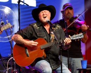 Tracy Lawrence performs at the Mission:Possible Turkey Fry and Concert at Wildhorse Saloon on November 21, 2023 in Nashville, Tennessee.