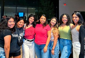 Members of the Latina Social Club DFW on trivia night