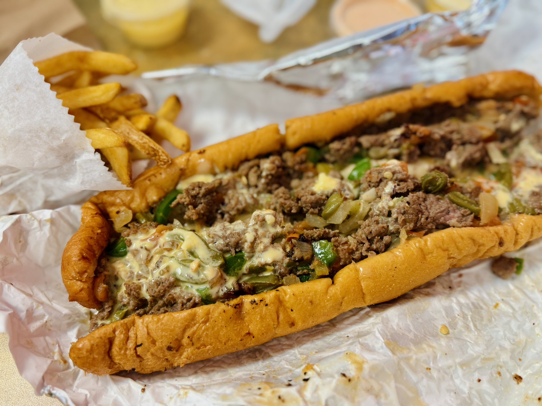 cheesesteak sandwich from Cheesesteak House