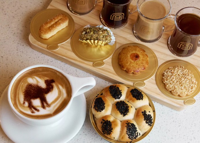 Arwa Yemeni Cafe coffee and pastry treats.