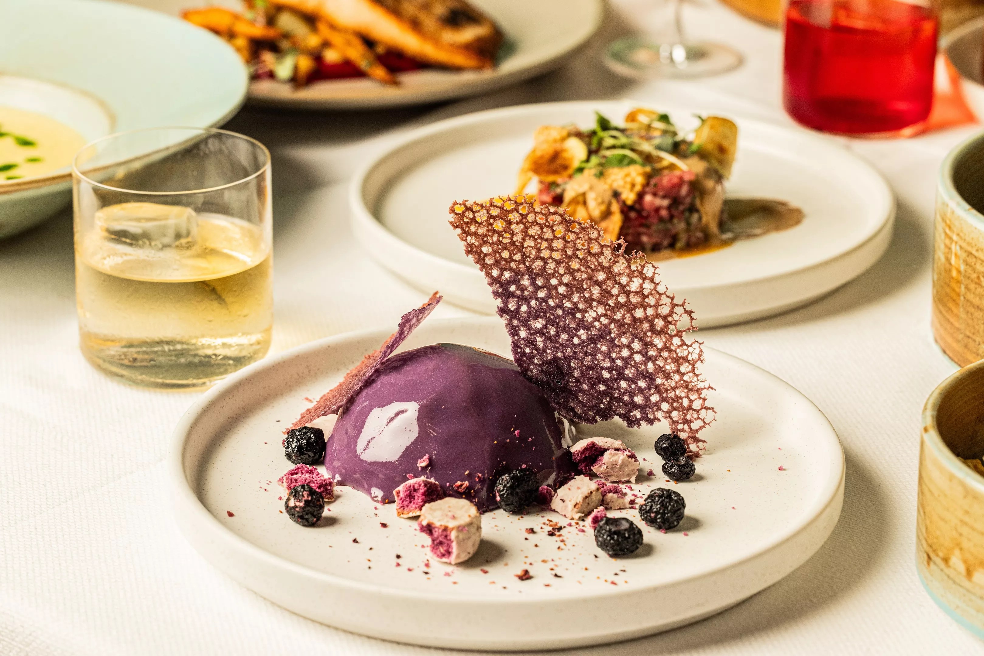 Purple cake at Ella.