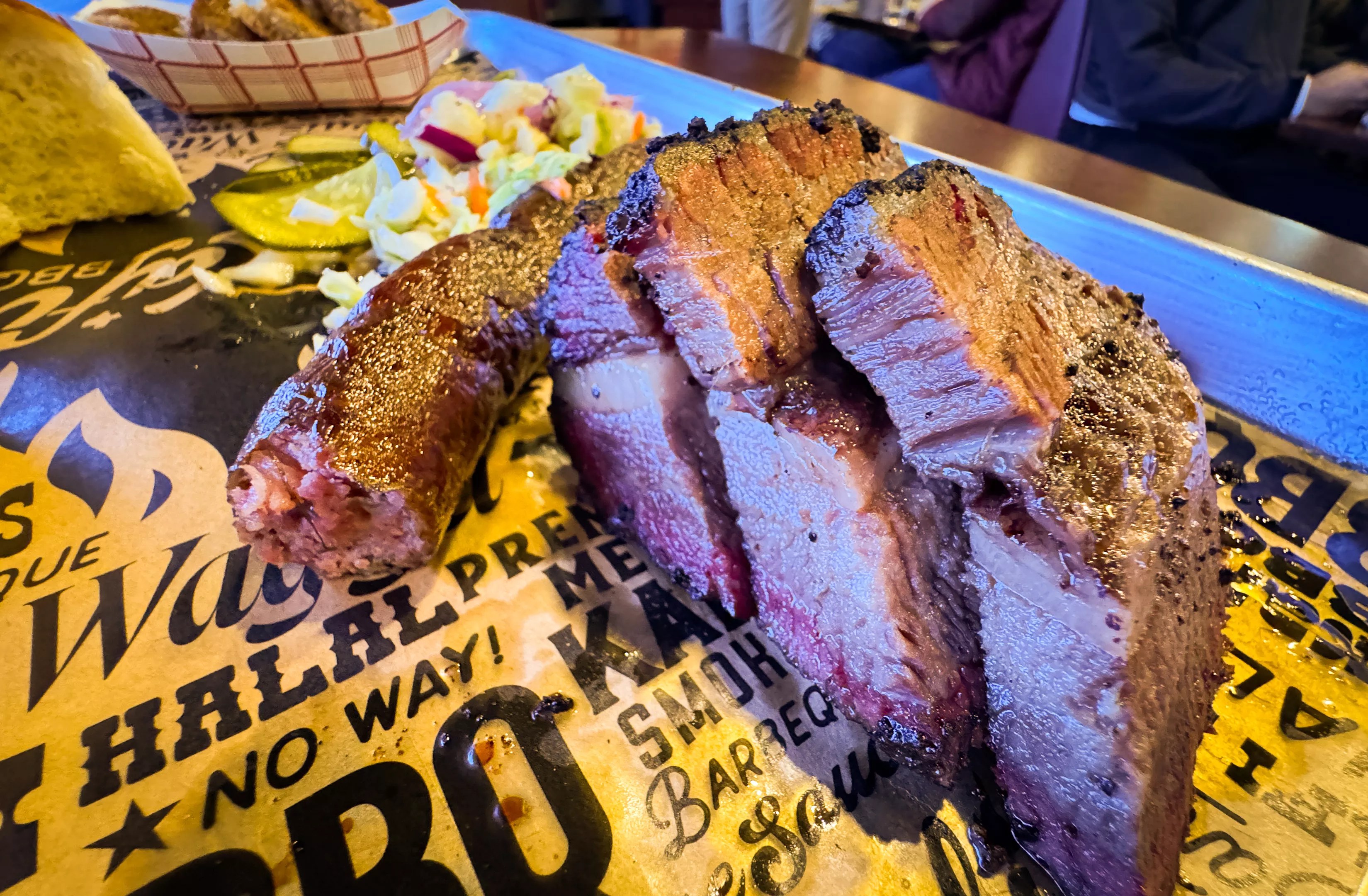 Brisket and sausage from Kafi Barbecue