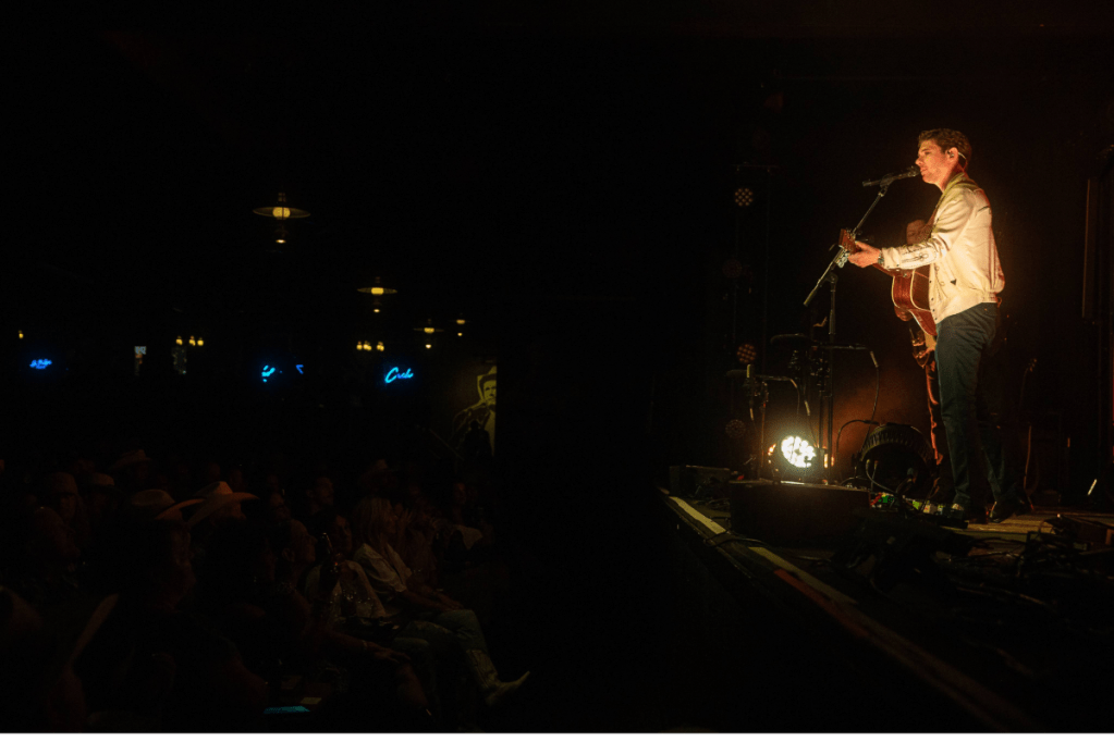 Man performing on stage