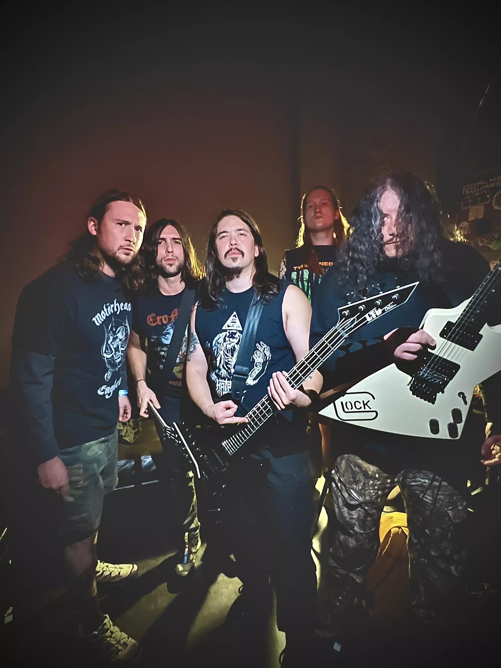 A band posing for a photo