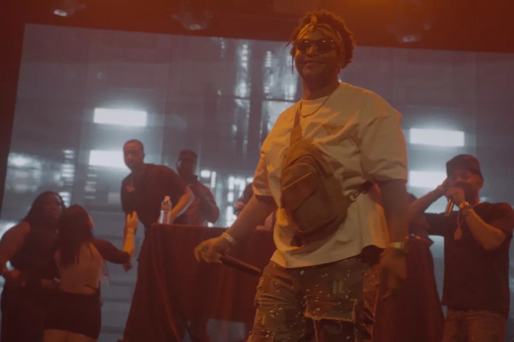 Man performing on stage