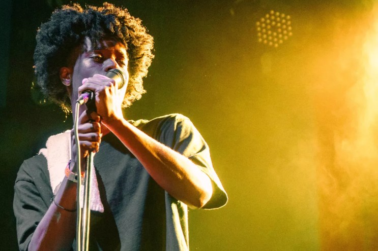 Man performing on stage