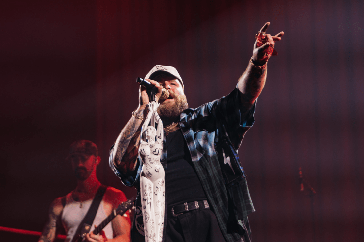 Man performing on stage